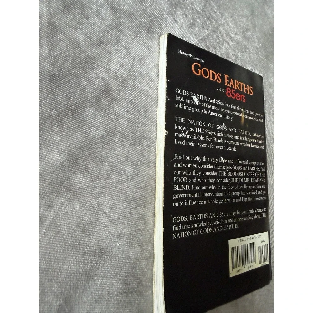 Gods Earths and 85ers by Pen Black Paperback Nonfiction History Philosophy